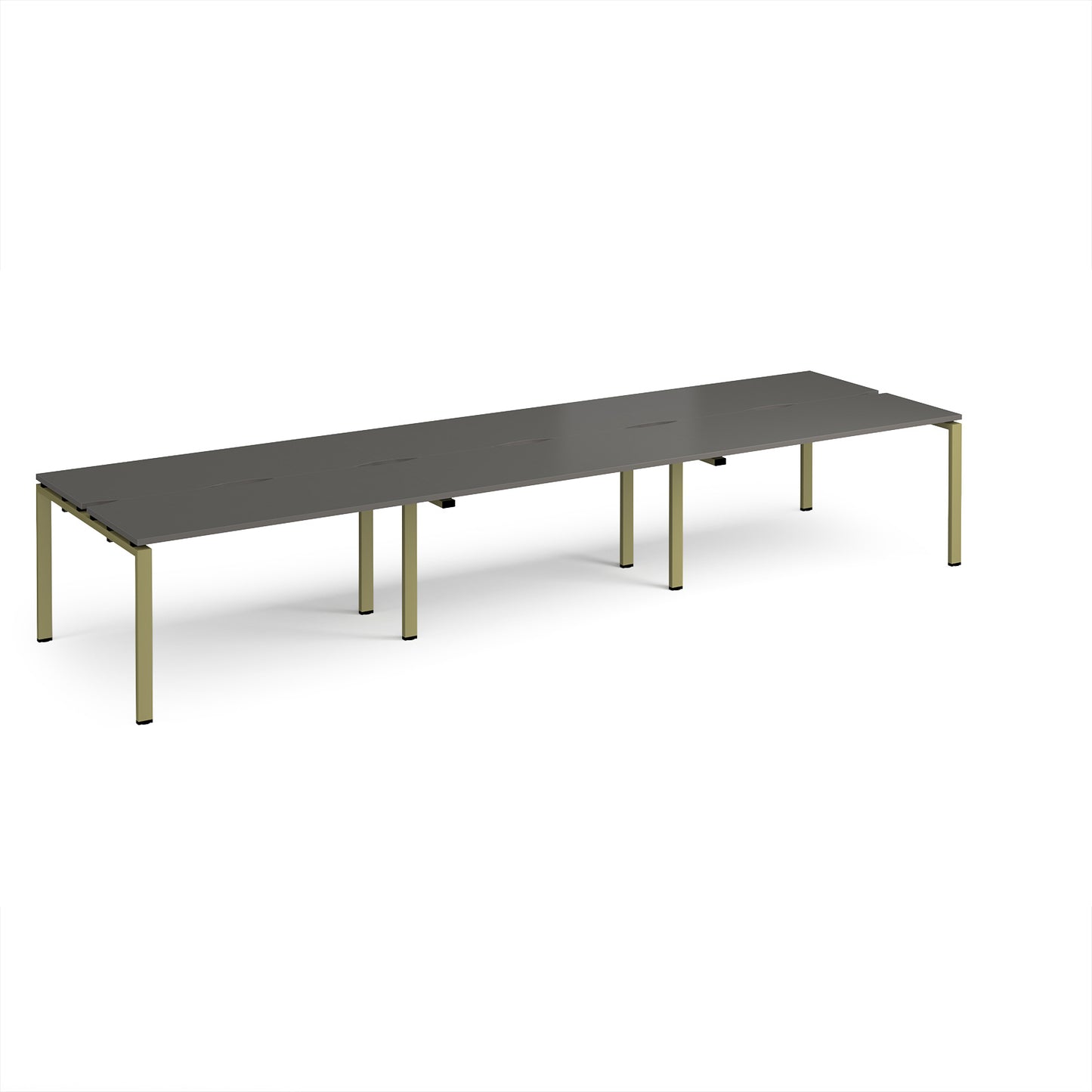Adapt triple back to back desks 1200mm deep - E4212-GN-OG