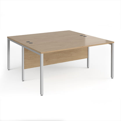 Maestro 25 bench back to back straight desks 1600mm - MB1616BSKO