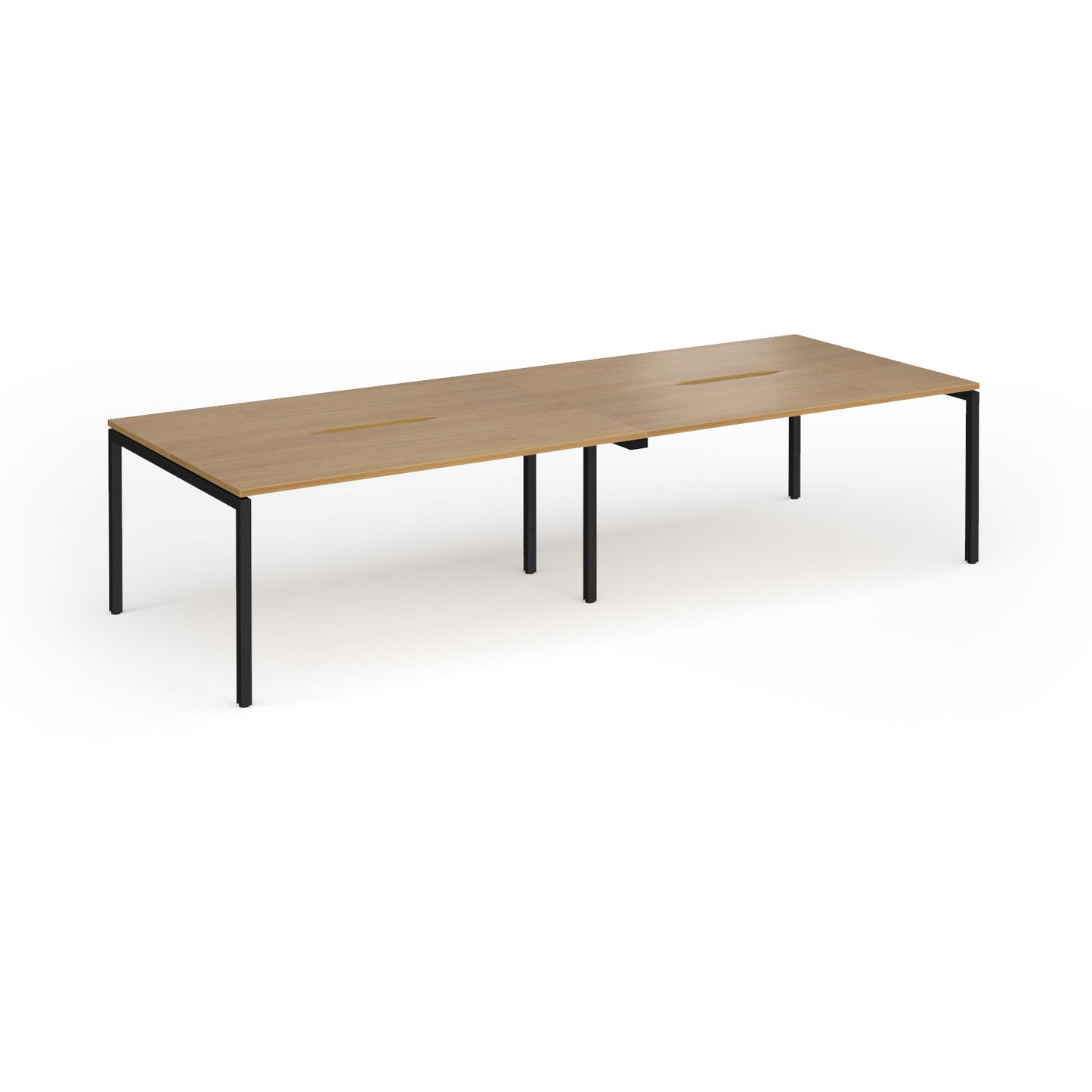 Connex Plus Goal Post Double Back to Back Desks 1200mm deep - GCO3212-K-O