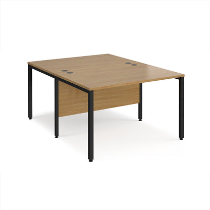 Maestro 25 bench back to back straight desks 1600mm - MB1216BKO