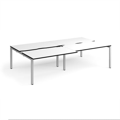 Adapt sliding top double B2B desks 1600mm deep - STE2816-S-WK