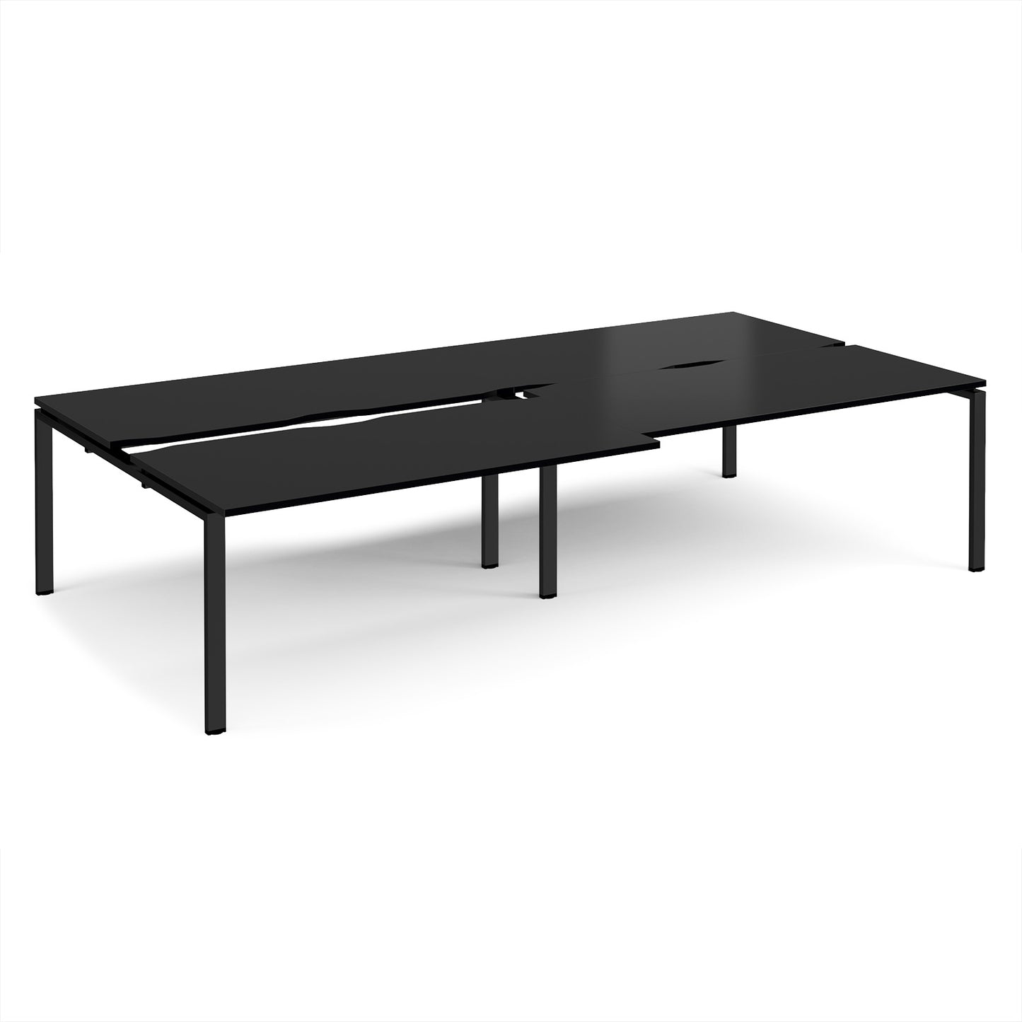 Adapt sliding top double B2B desks 1600mm deep - STE3216-K-BK