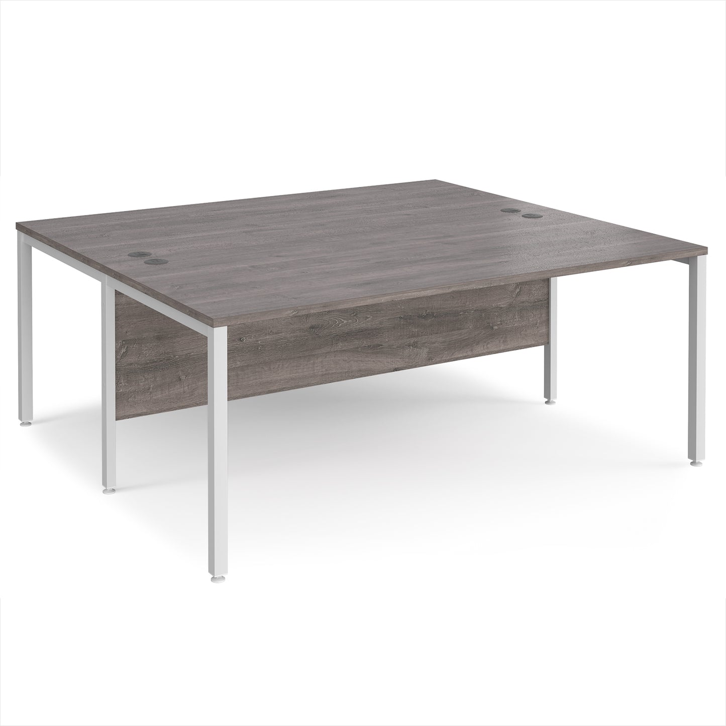 Maestro 25 bench back to back straight desks 1600mm - MB1816BWHGO