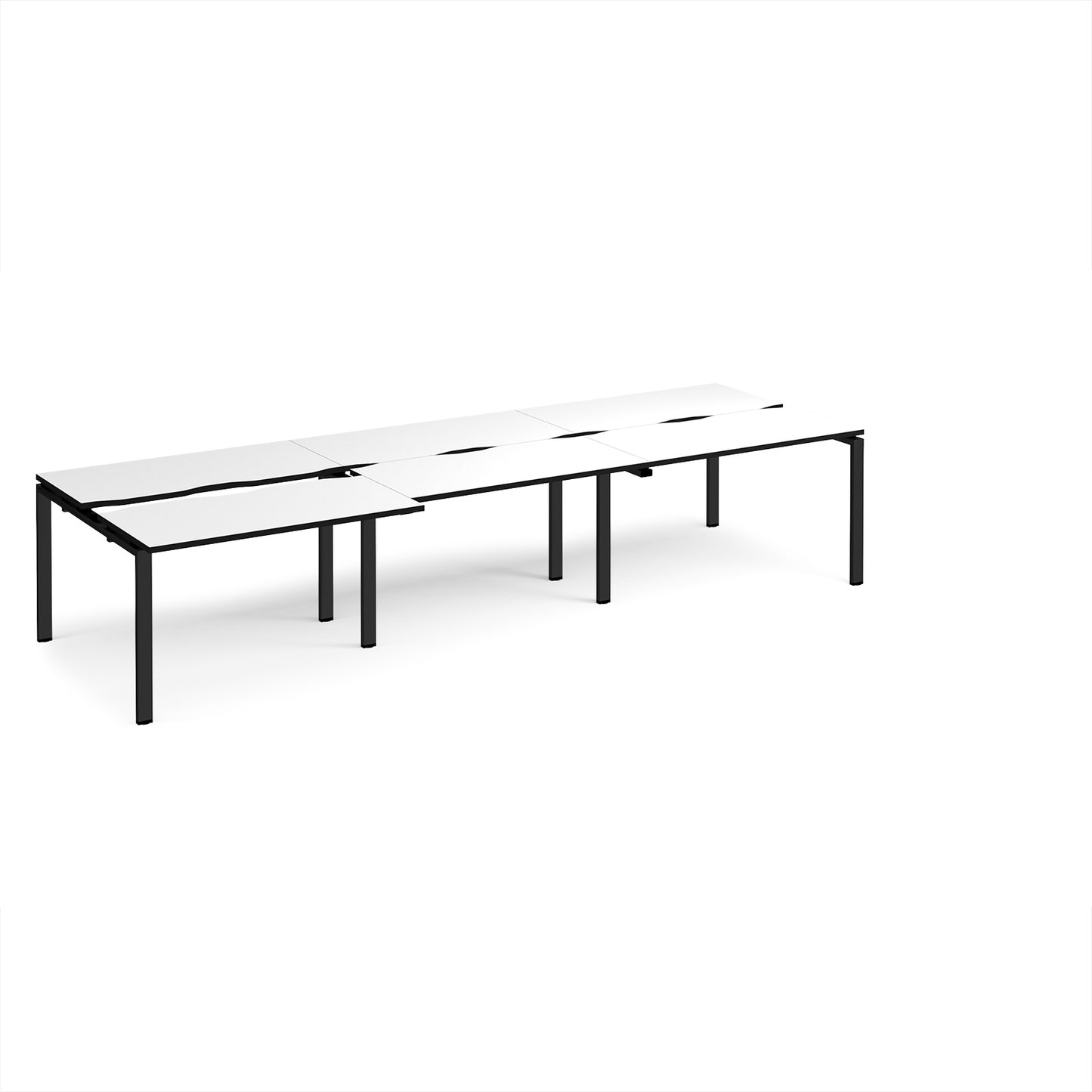 Adapt sliding top triple B2B desks 1200mm deep - STE3612-K-WK