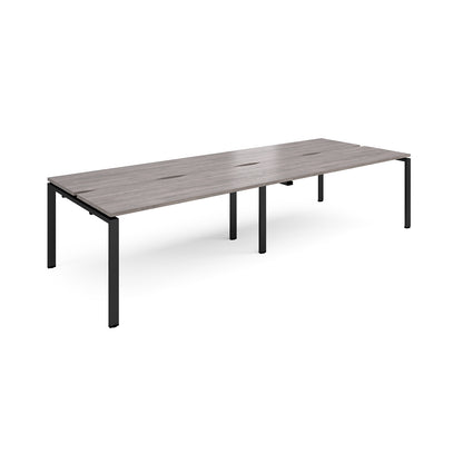 Adapt sliding top double B2B desks 1200mm deep - STE3212-K-GO