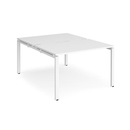 Adapt back to back desks 1600mm deep - E1216-WH-WH