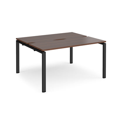 Adapt sliding top B2B desks 1200mm deep - STE1412-K-W