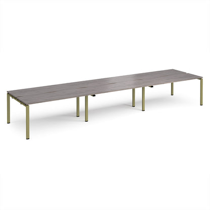 Adapt triple back to back desks 1200mm deep - E4812-GN-GO