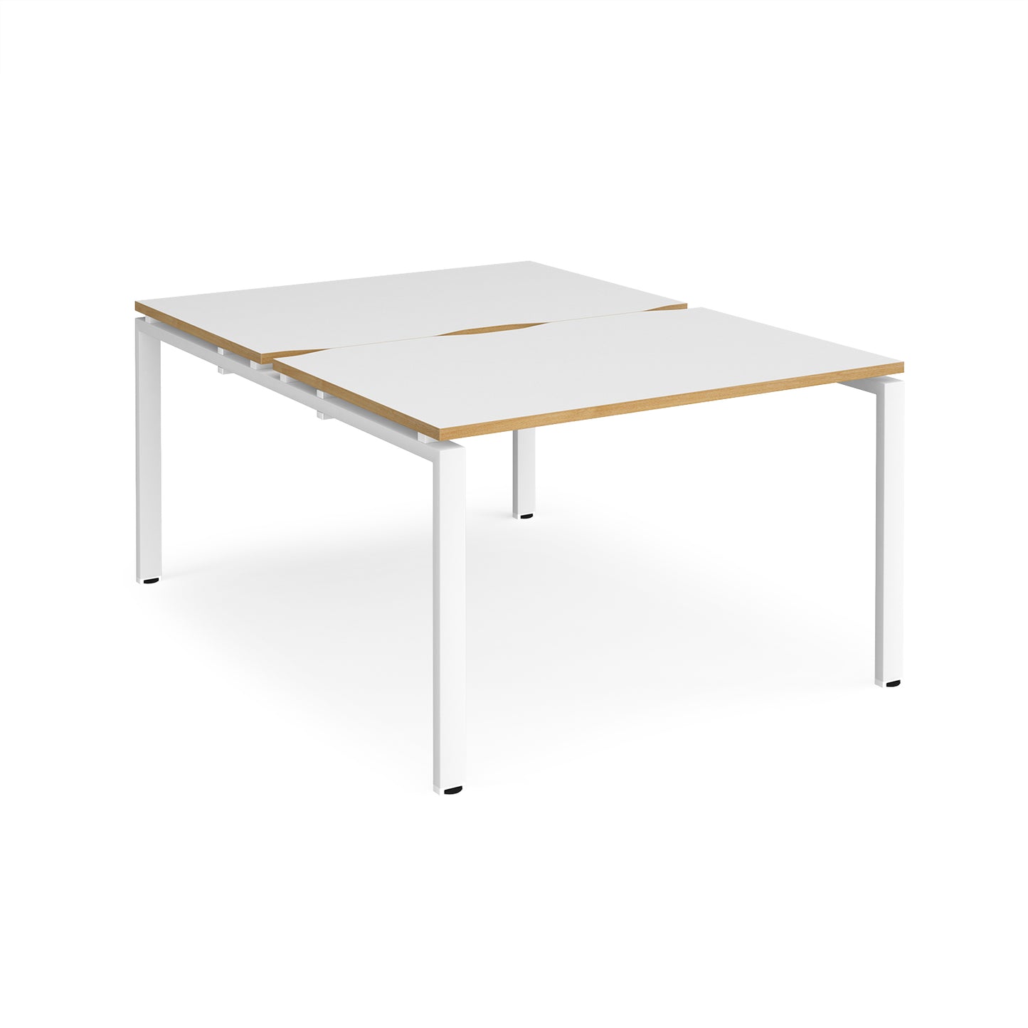 Adapt back to back desks 1600mm deep - E1216-WH-WO