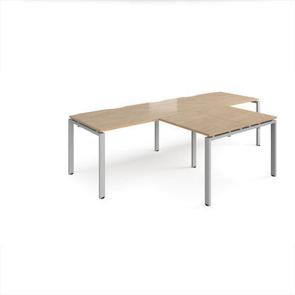 Adapt double desk with returns - ER2888-S-KO