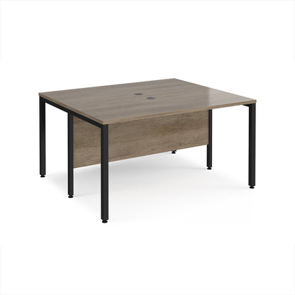Maestro 25 bench back to back straight desks 1200mm - MB1412BKNO