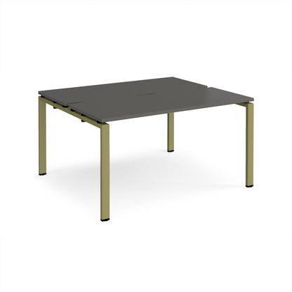 Adapt back to back desks 1200mm deep - E1412-GN-OG
