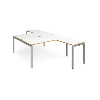 Adapt back to back desk with return - ER16168-S-WO