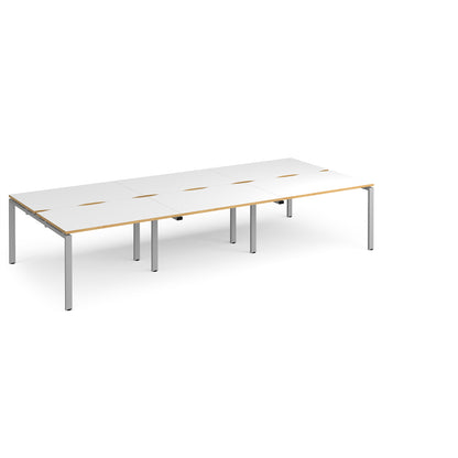 Adapt triple back to back desks 1600mm deep - E3616-S-WO