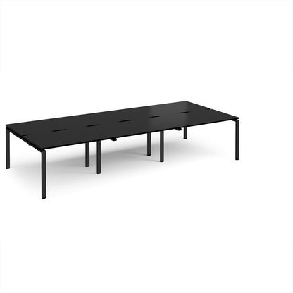 Adapt triple back to back desks 1600mm deep - E3616-K-BK