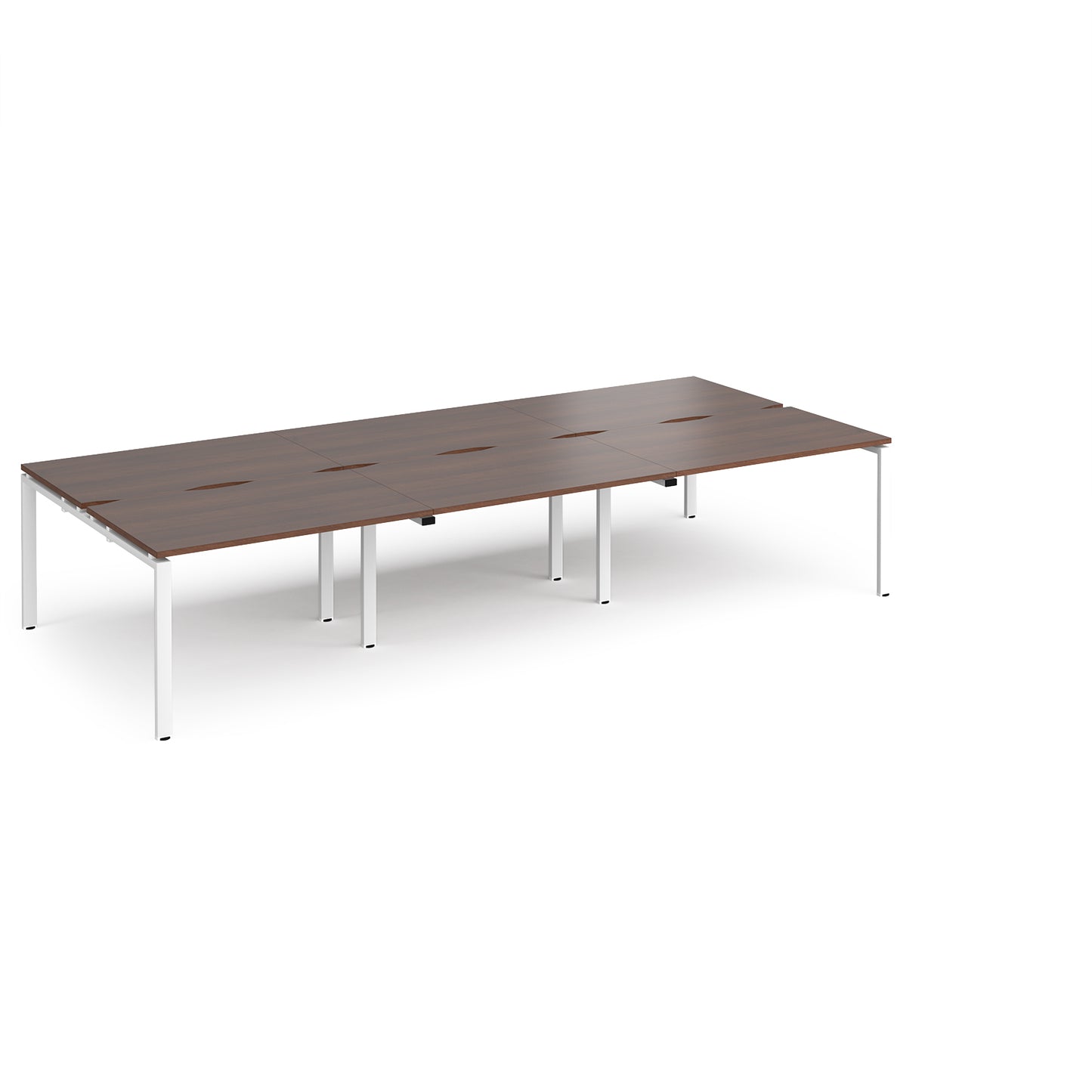 Adapt triple back to back desks 1600mm deep - E3616-WH-W