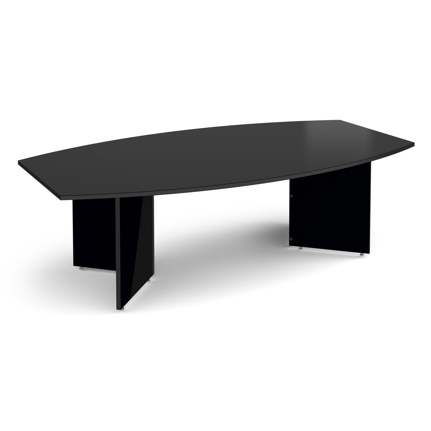 Arrow head leg radial boardroom table - ERB24BK