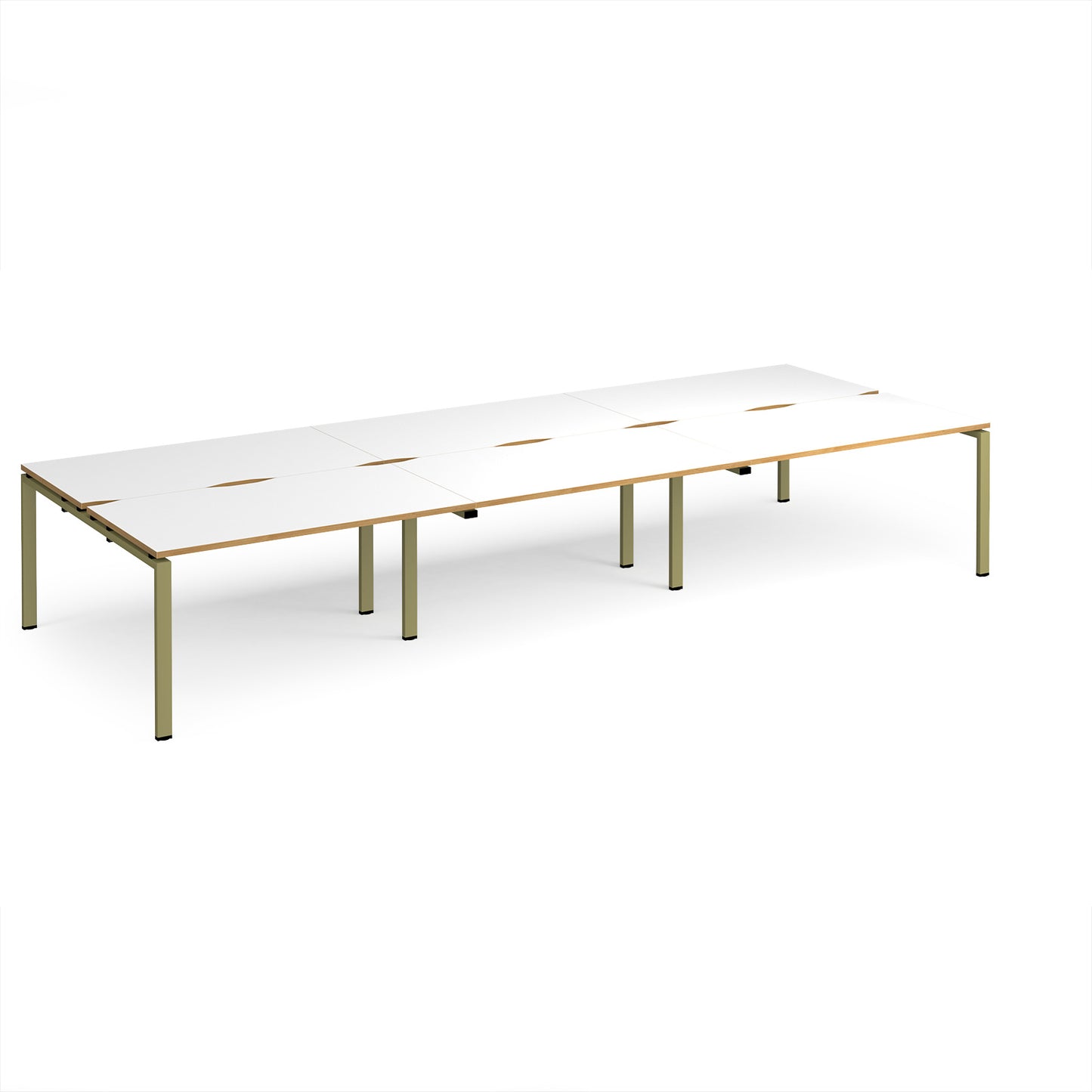 Adapt triple back to back desks 1600mm deep - E4216-GN-WO