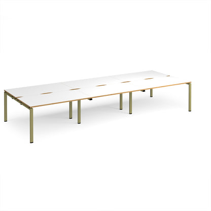 Adapt triple back to back desks 1600mm deep - E4216-GN-WO