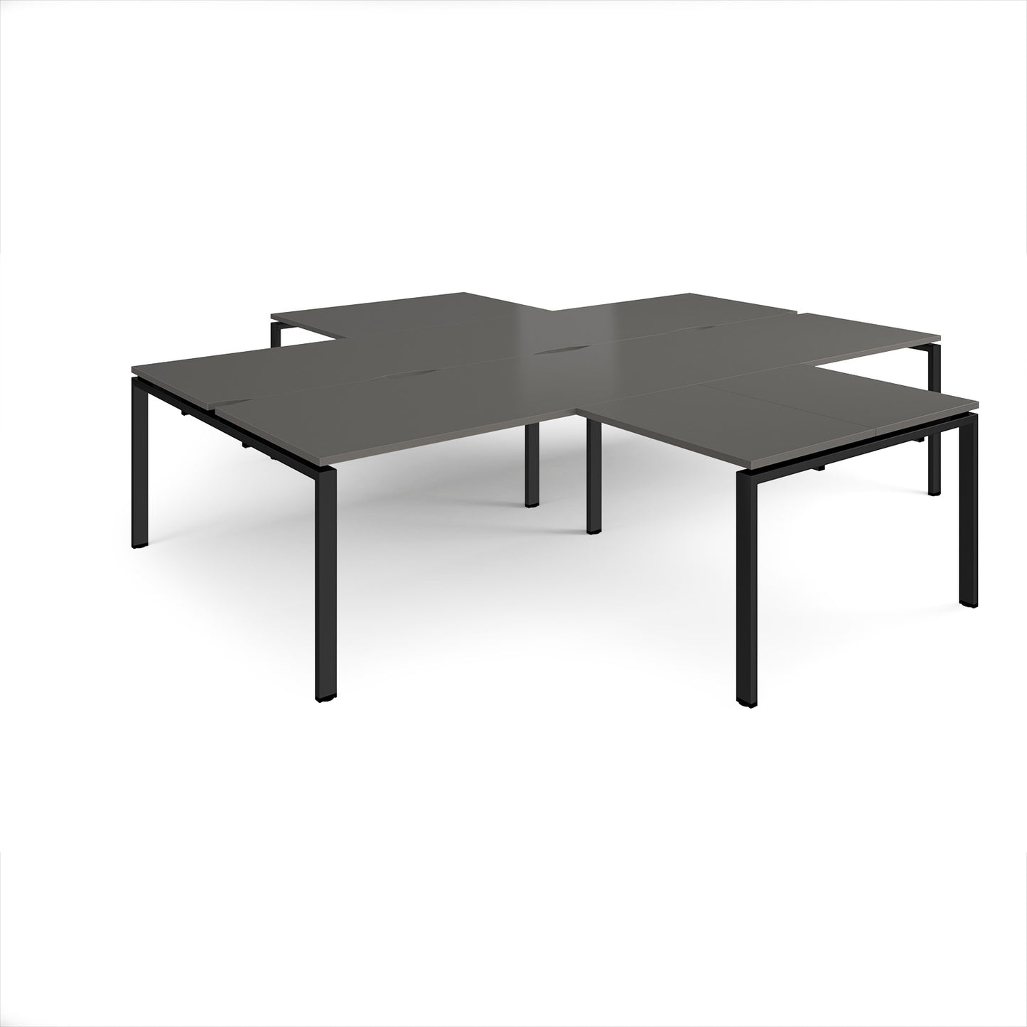 Adapt 4 desk cluster with returns - ER32168-K-OG