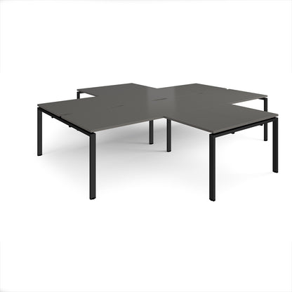 Adapt 4 desk cluster with returns - ER32168-K-OG