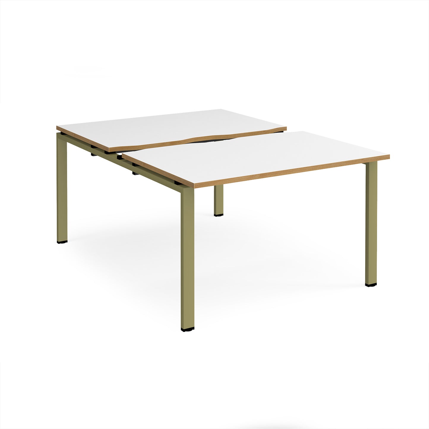Adapt sliding top B2B desks 1600mm deep - STE1216-GN-WO