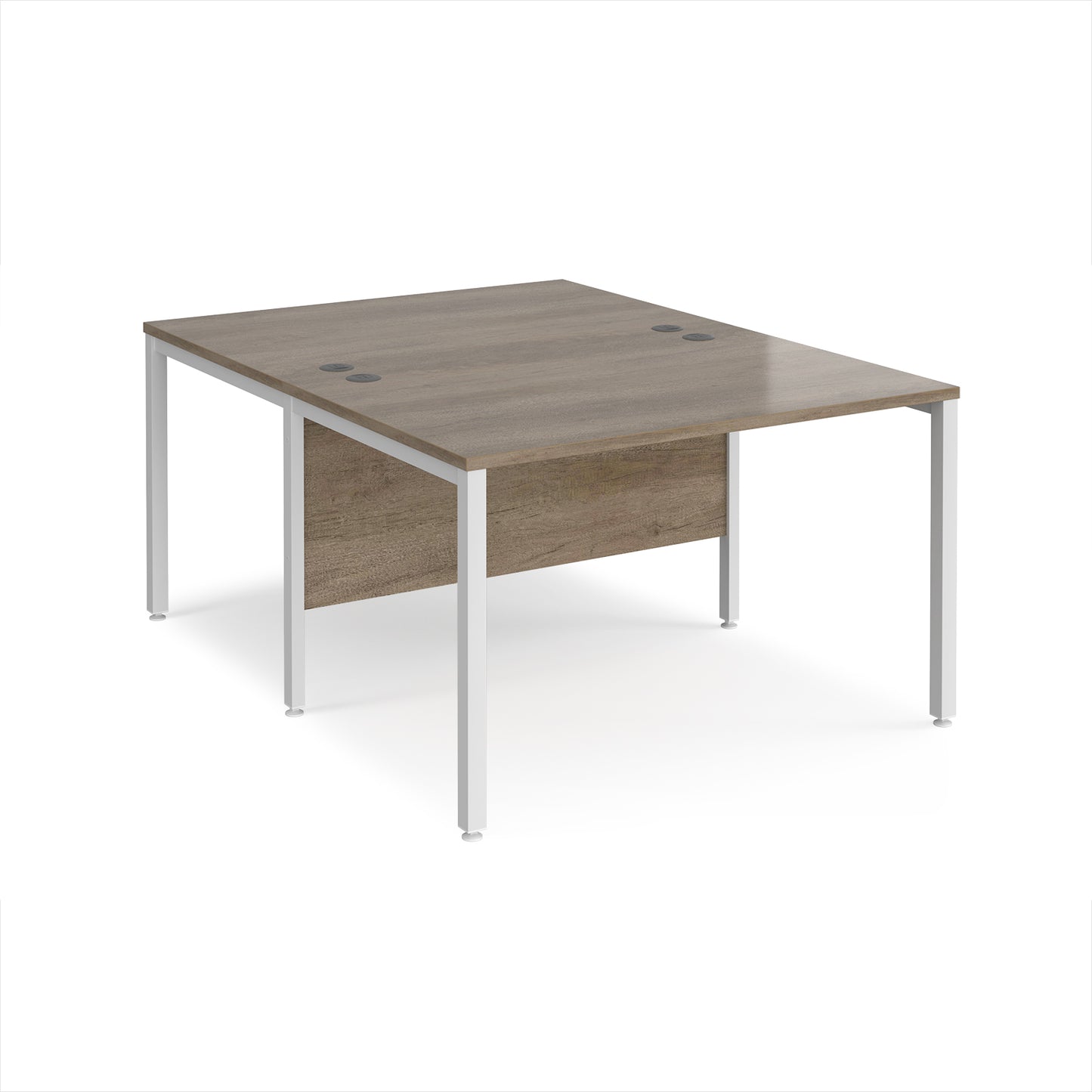 Maestro 25 bench back to back straight desks 1600mm - MB1216BWHNO