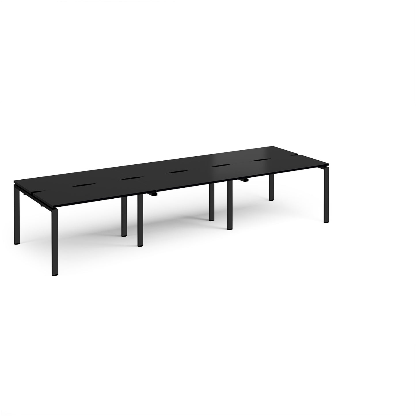 Adapt triple back to back desks 1200mm deep - E3612-K-BK