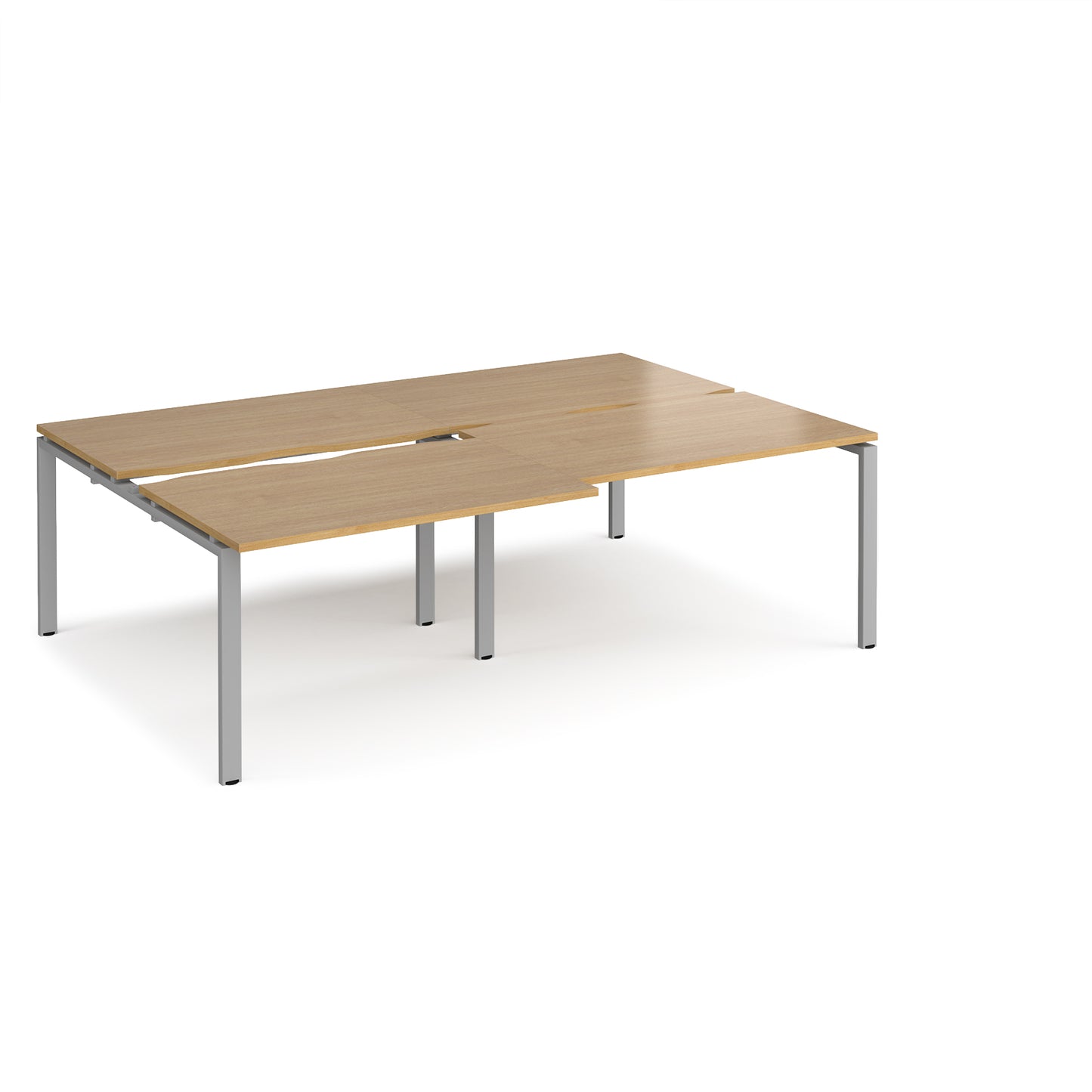 Adapt sliding top double B2B desks 1600mm deep - STE2416-S-O