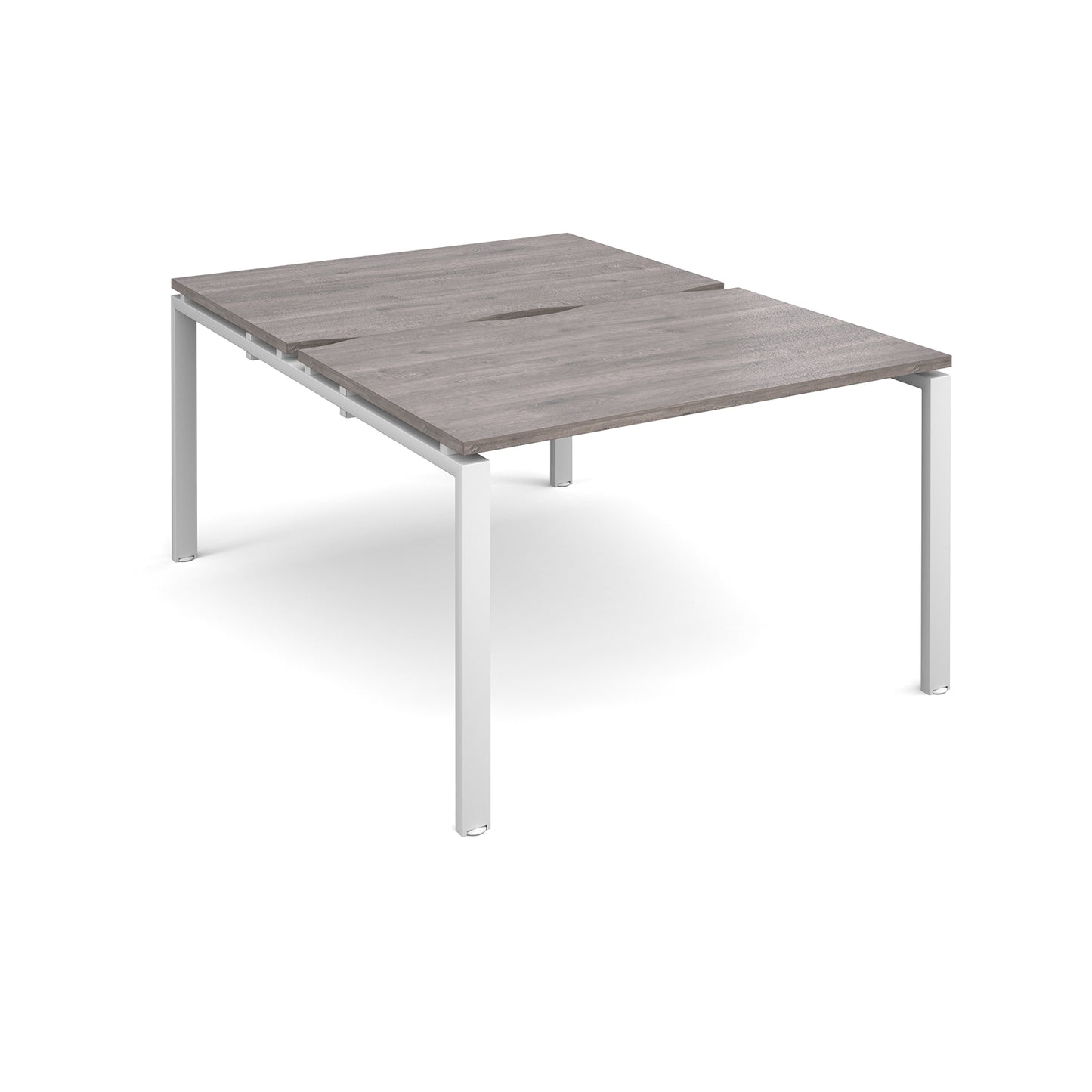 Adapt sliding top B2B desks 1600mm deep - STE1216-WH-GO