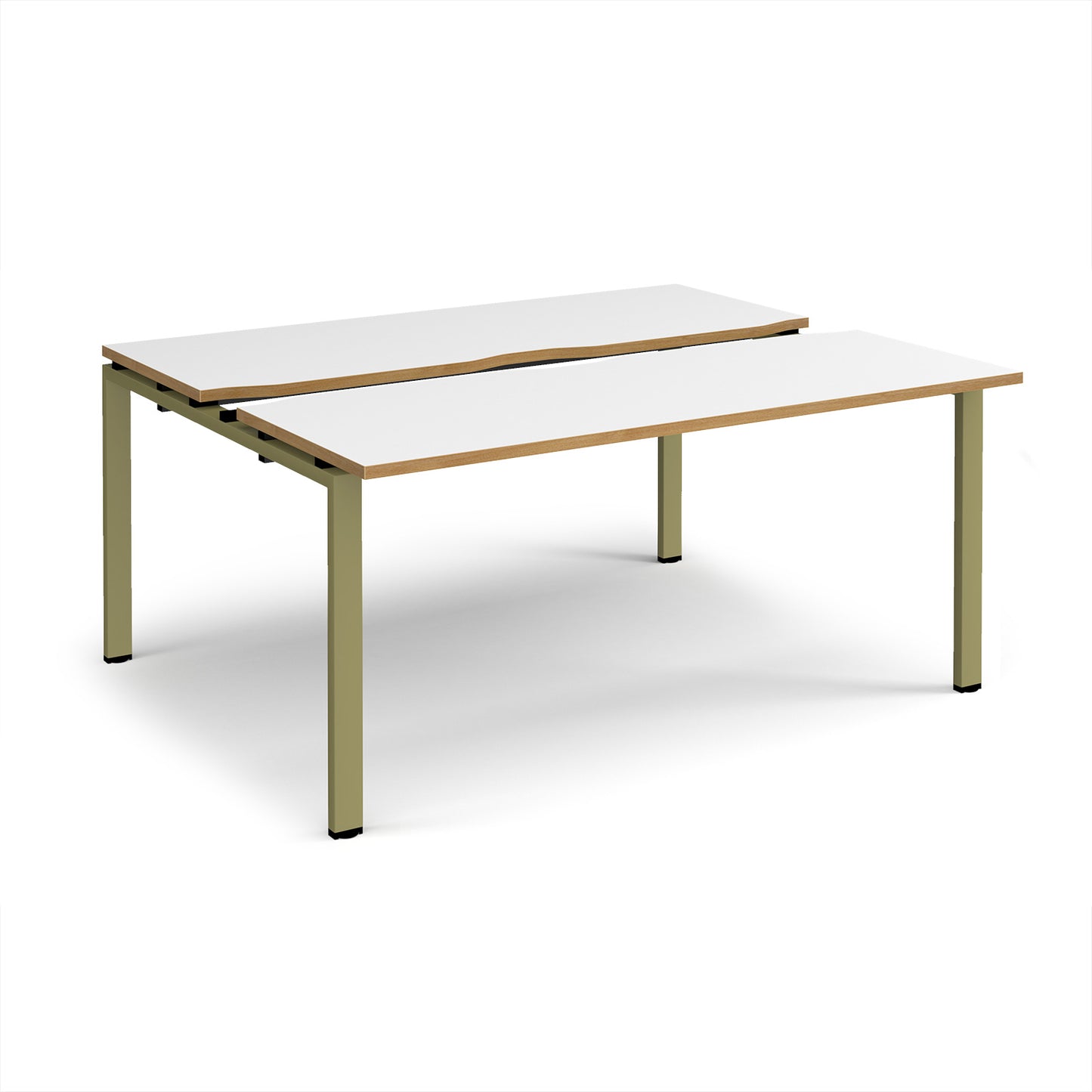 Adapt sliding top B2B desks 1200mm deep - STE1612-GN-WO