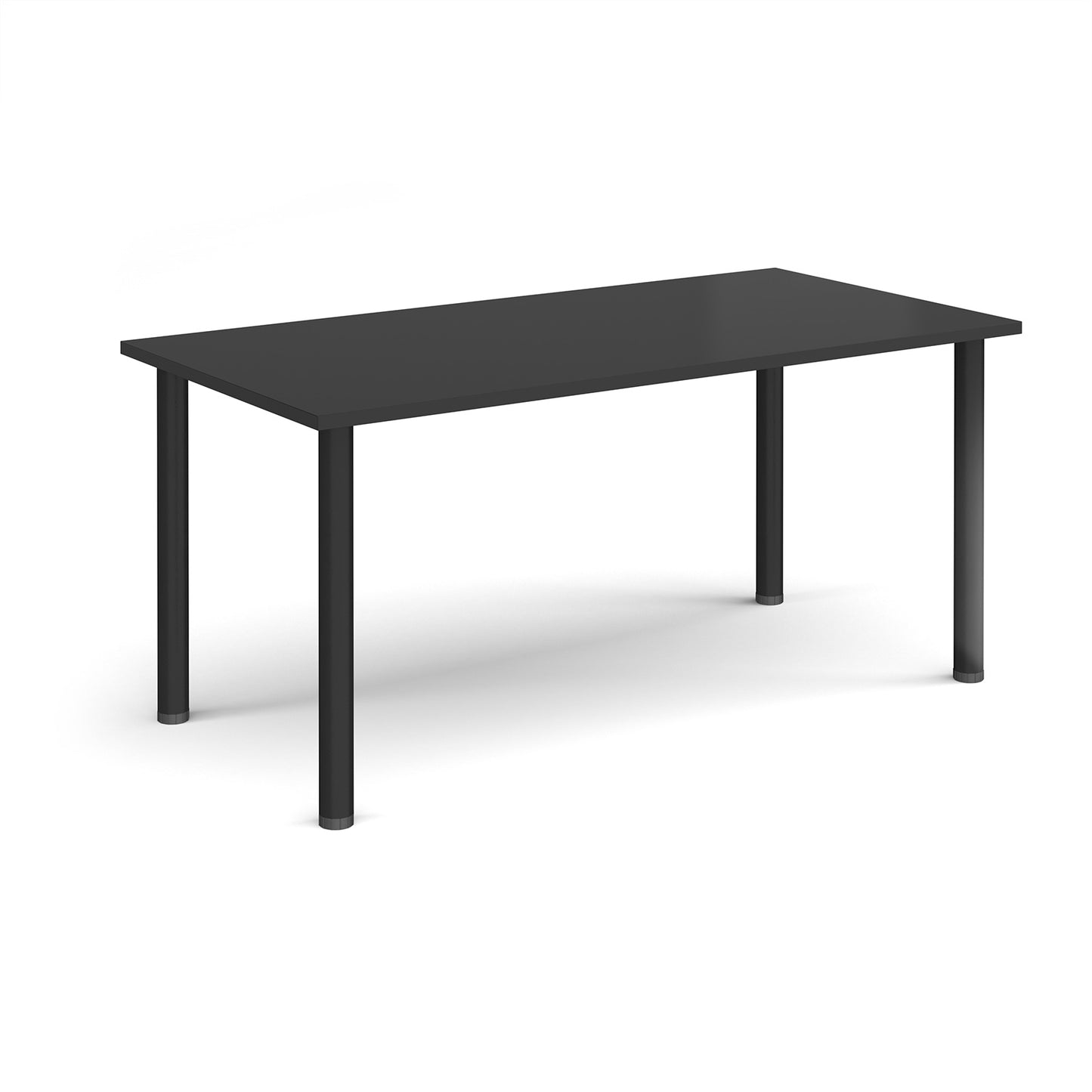 Rectangular radial leg meeting table - DRL1600-K-BK