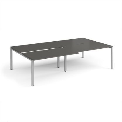 Adapt sliding top double B2B desks 1600mm deep - STE2816-S-OG