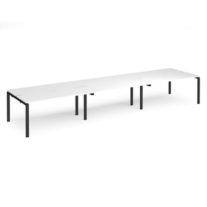 Adapt triple back to back desks 1200mm deep - E4812-K-WH