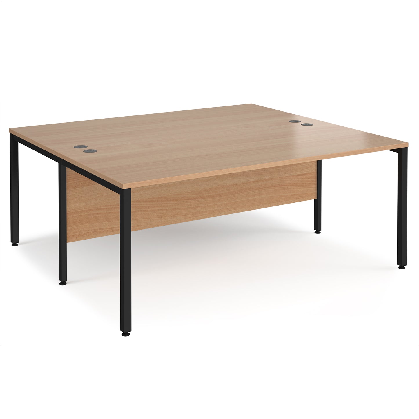 Maestro 25 bench back to back straight desks 1600mm - MB1816BKB