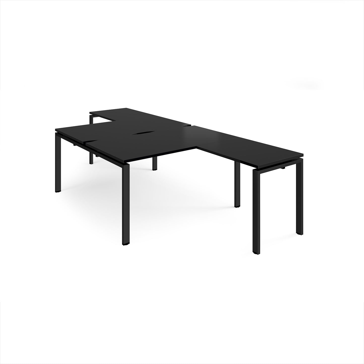 Adapt back to back desk with return - ER14168-K-BK