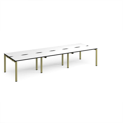 Adapt triple back to back desks 1200mm deep - E3612-GN-WK