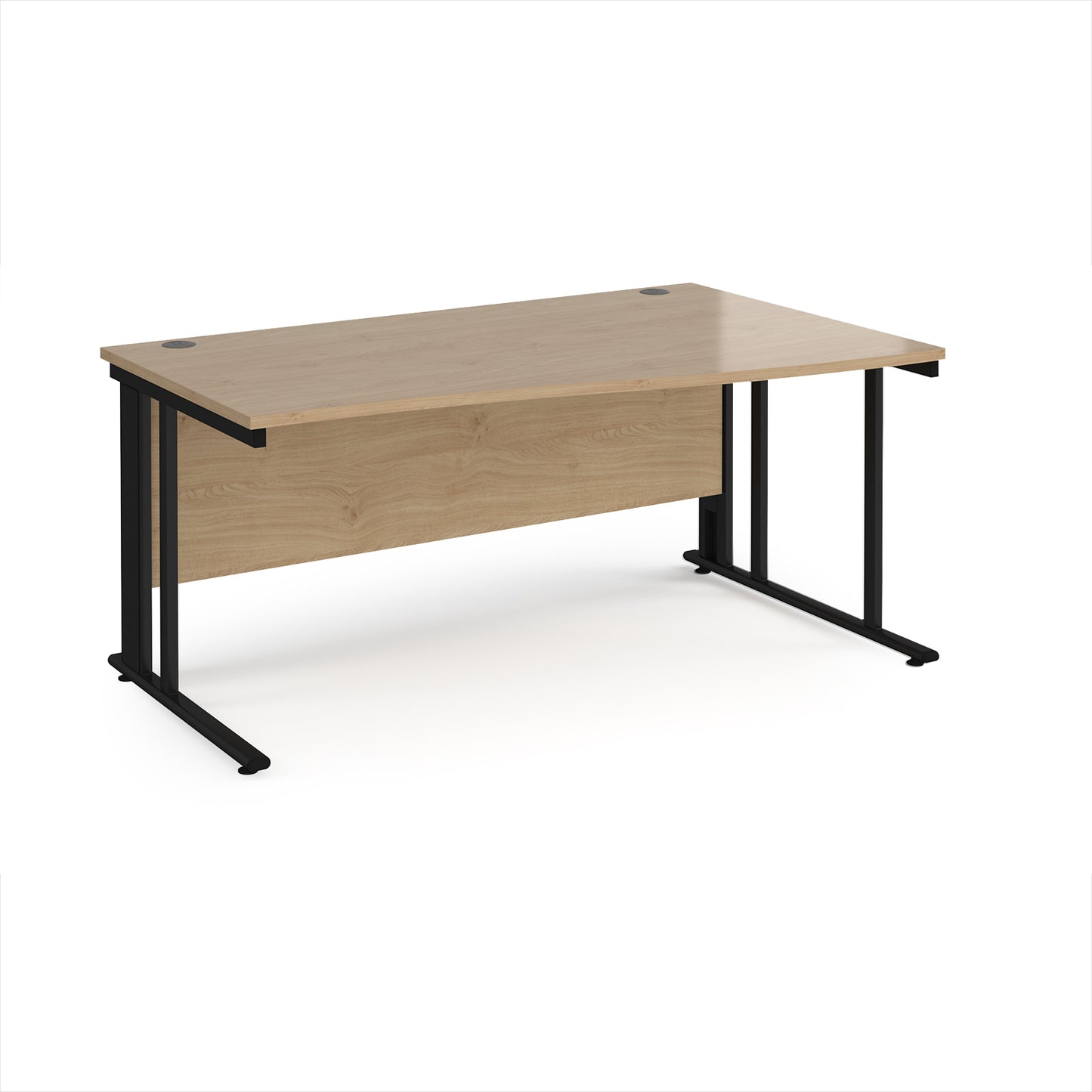 Maestro 25 cable managed right hand wave desk - MCM16WRKKO