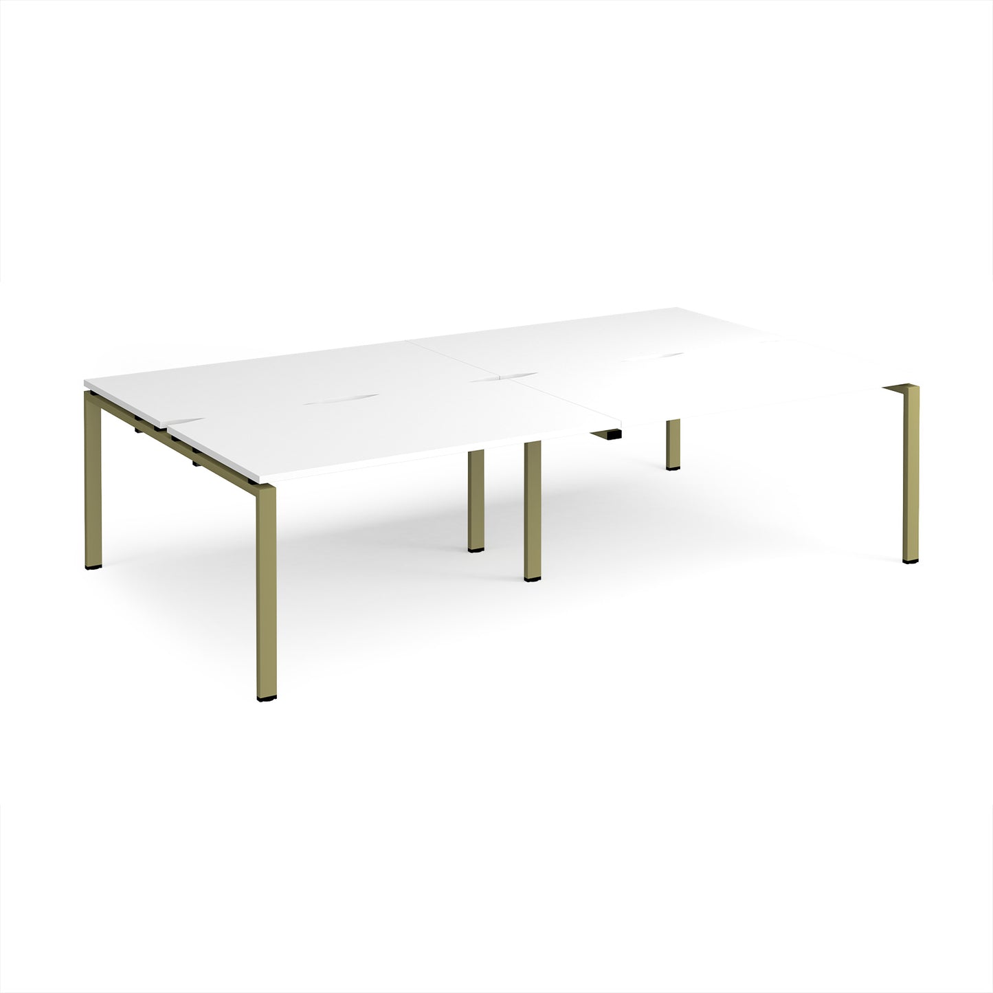 Adapt double back to back desks 1600mm deep - E2816-GN-WH