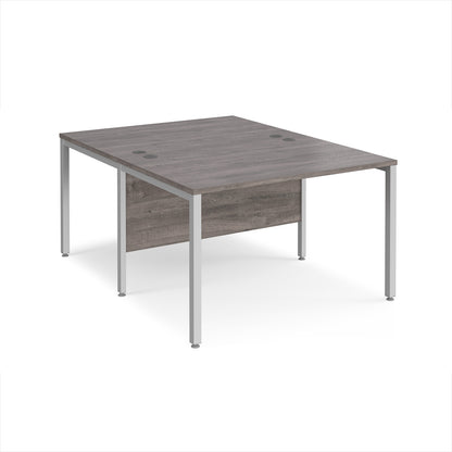 Maestro 25 bench back to back straight desks 1600mm - MB1216BSGO