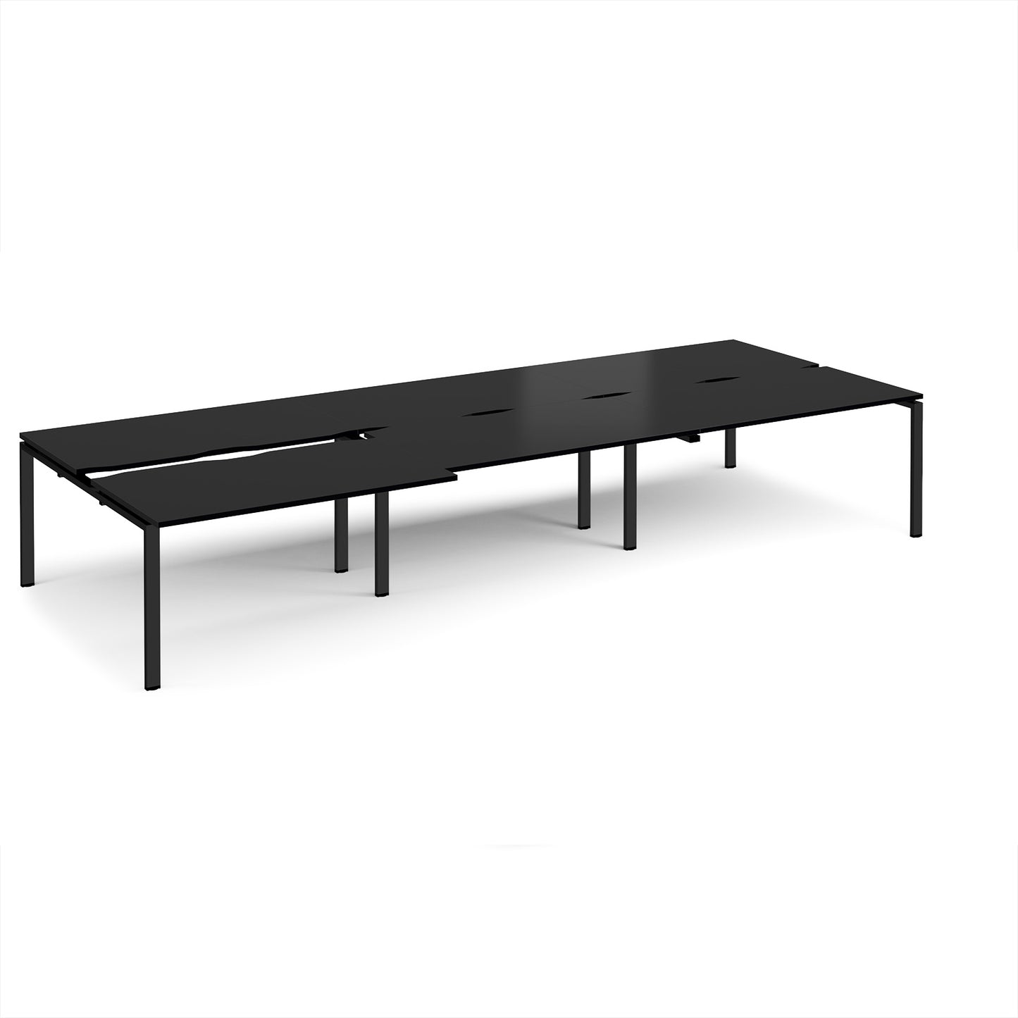 Adapt sliding top triple B2B desks 1600mm deep - STE4216-K-BK