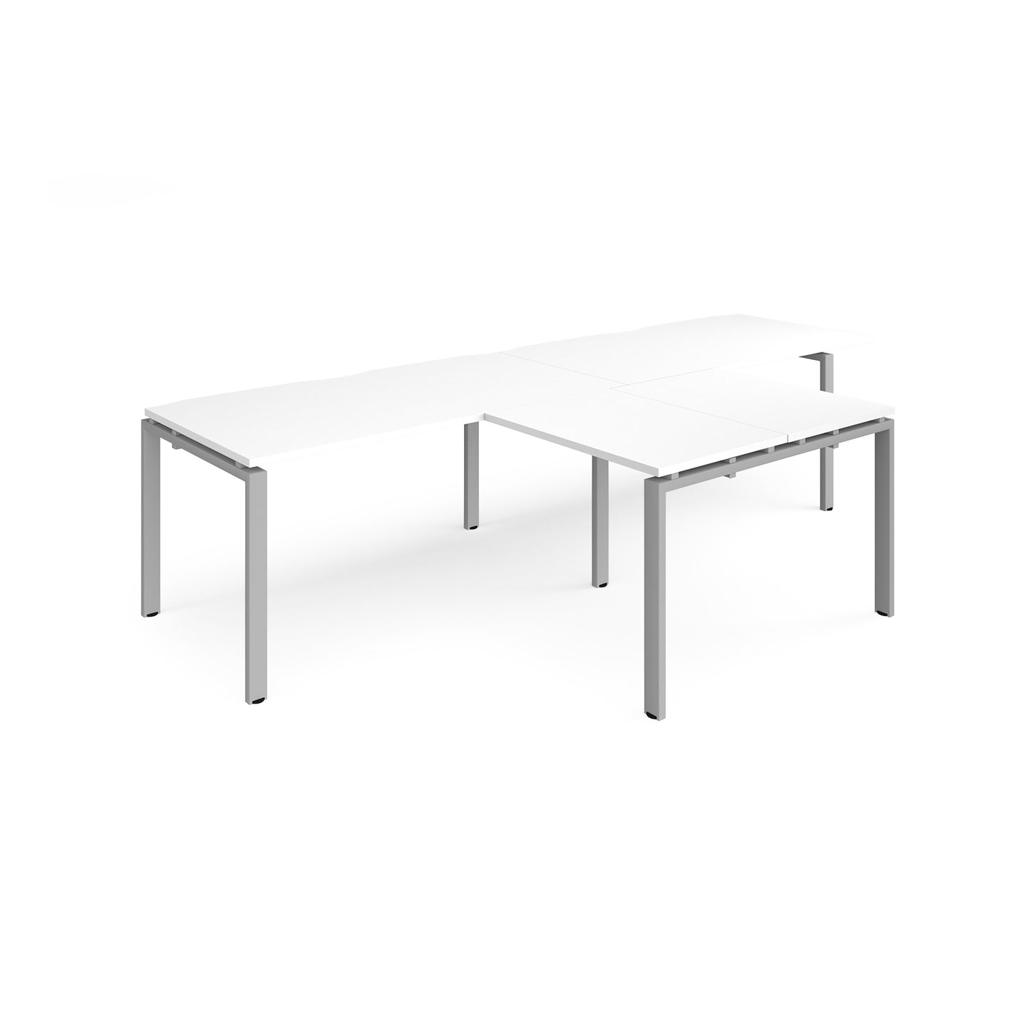Adapt double desk with returns - ER3288-S-WH