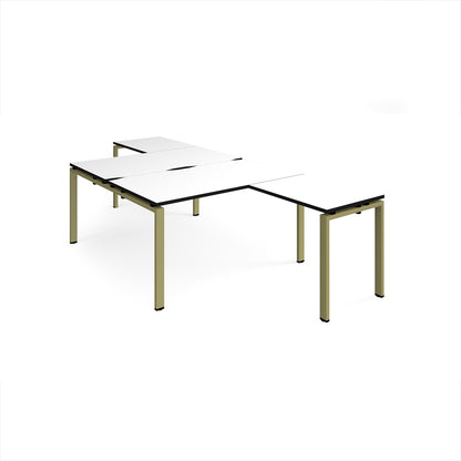 Adapt back to back desk with return - ER14168-GN-WK