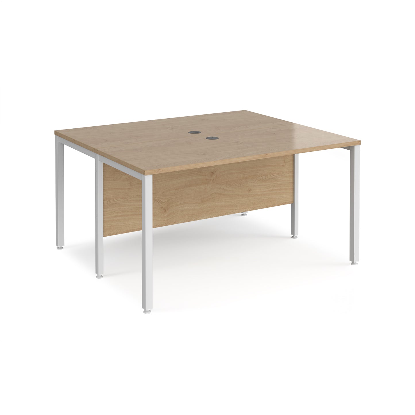 Maestro 25 bench back to back straight desks 1200mm - MB1412BWHKO