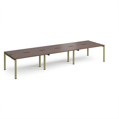 Adapt triple back to back desks 1200mm deep - E4212-GN-W