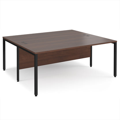Maestro 25 bench back to back straight desks 1600mm - MB1816BKW