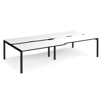 Adapt sliding top double B2B desks 1600mm deep - STE3216-K-WK