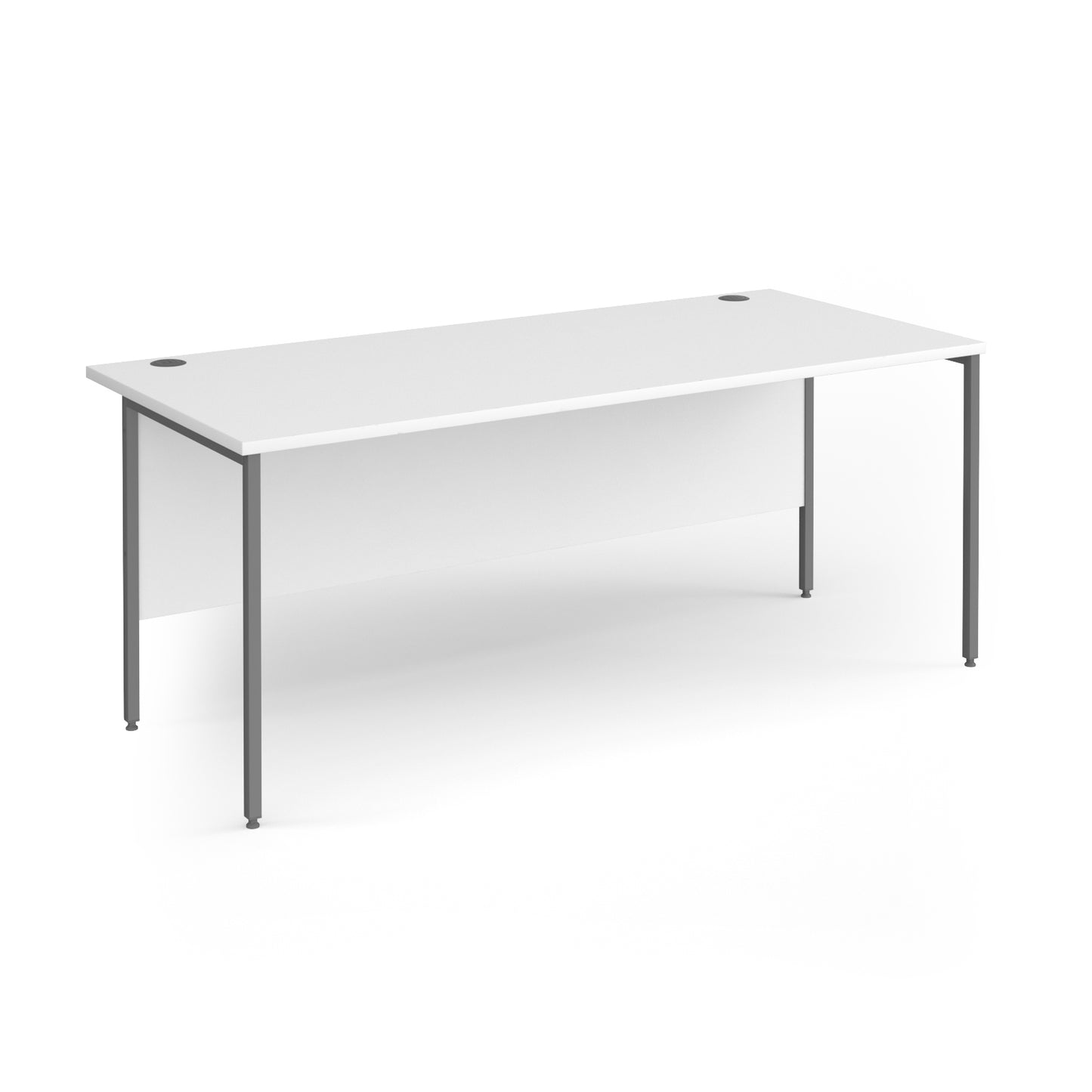 Contract 25 H-Frame straight desk - CH18S-G-WH