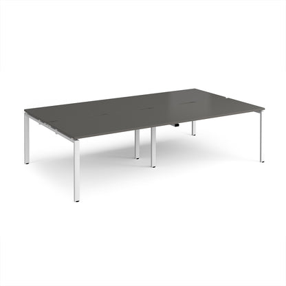 Adapt double back to back desks 1600mm deep - E2816-WH-OG