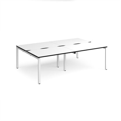 Adapt double back to back desks 1600mm deep - E2416-WH-WK